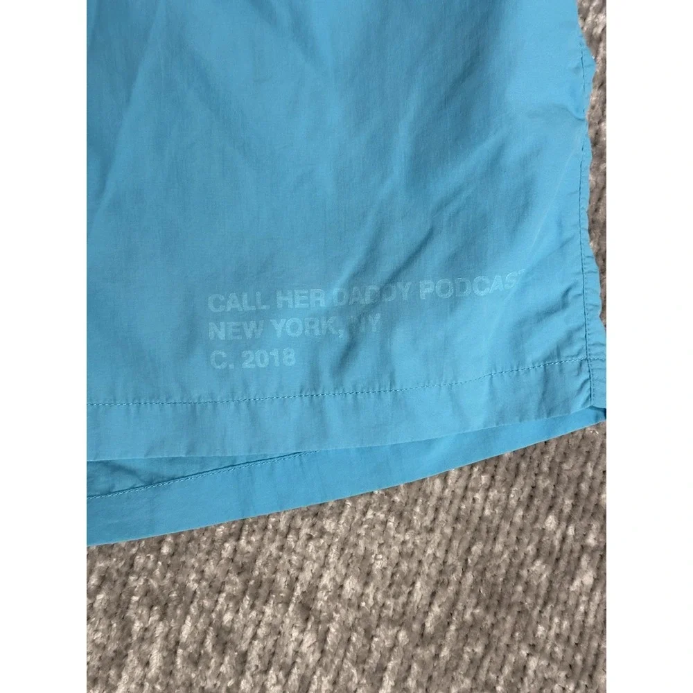 Barstool Sports Shorts Mens L Blue Swim Trunks Call Her Daddy Podcast Rare!
